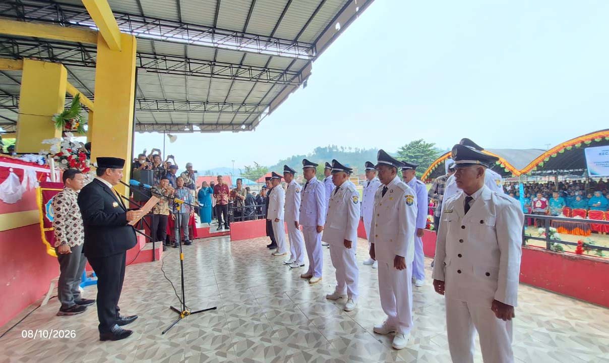 Camat Baolan hadiri pelantikan 11 kepala desa terpilih periode 2026–2034